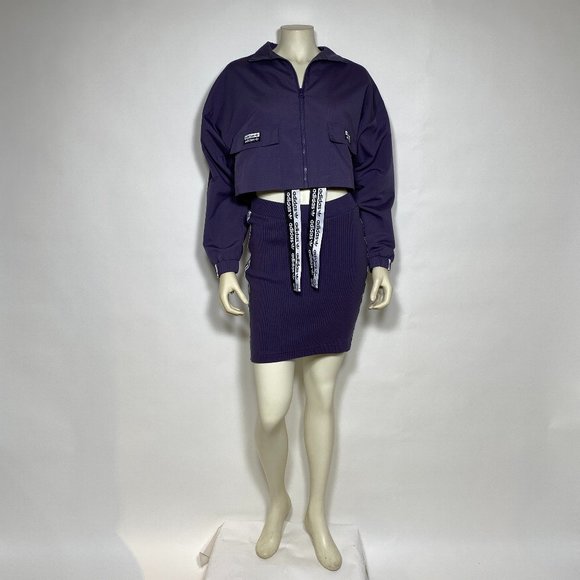 ADIDAS Purple RYV Patch Pocket JACKET ONLY - Picture 3 of 10